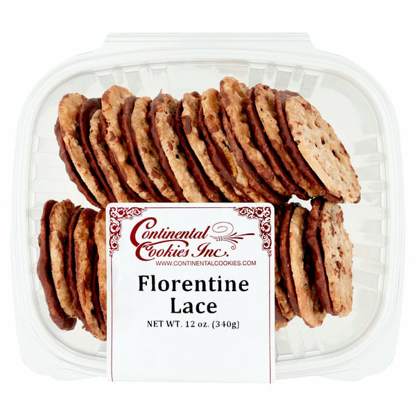 Cookies & Cakes Continental Cookies Inc. Florentine Lace Cookies hero