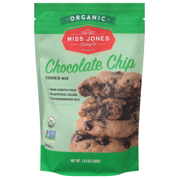 Doughs, Gelatins & Bake Mixes Miss Jones Baking Co. Cookie Mix, Organic, Chocolate Chip hero