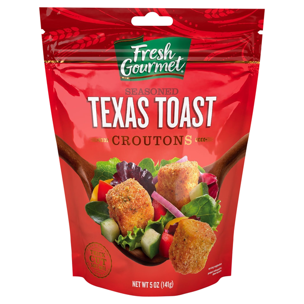 Salad Dressing, Oils & Vinegars Fresh Gourmet Croutons, Texas Toast, Seasoned hero