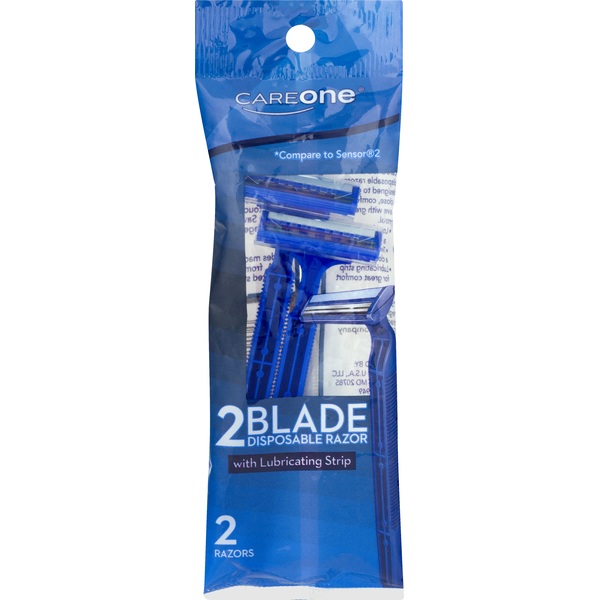 Shave Needs CareOne Men's 2-Blade Disposable Razor hero