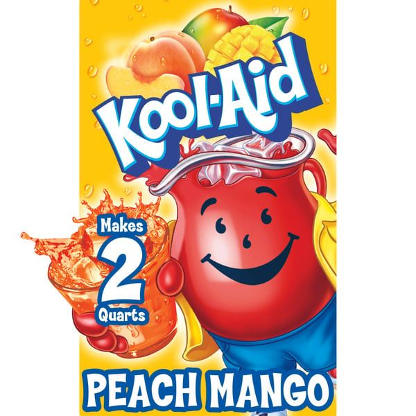 Cocoa & Drink Mixes Kool-Aid Unsweetened Peach Mango Artificially Flavored Powdered Soft Drink Mix hero