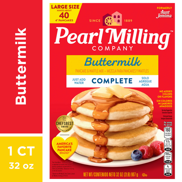 Pancake/Waffel Mixes and Syrup Pearl Milling Company Pancake & Waffle Mix, Buttermilk Complete hero