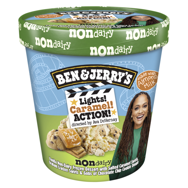 Ice Cream & Ice Ben & Jerry's Non-Dairy Vanilla Lights! Caramel! Action!™ Frozen Dessert hero