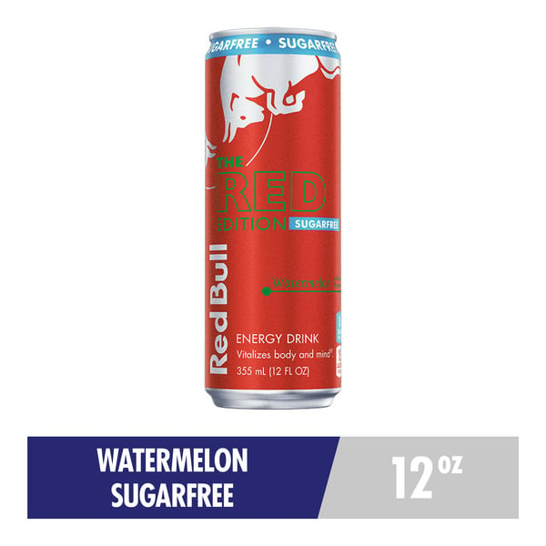 Red Bull Sugar Free Red Edition Watermelon Energy Drink hero