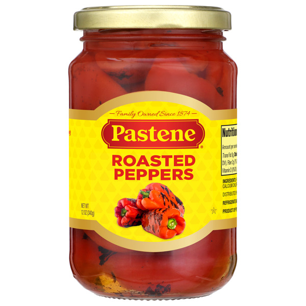 Canned & Jarred Vegetables Pastene Roasted Peppers hero