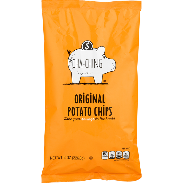 Chips & Pretzels Cha Ching Potato Chips, Original hero