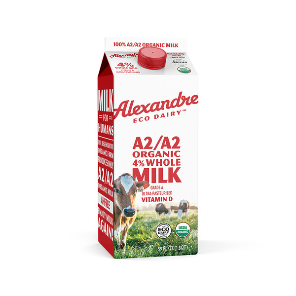 Milk Alexandre Eco Dairy Certified Regenerative Organic A2/A2 4% Whole Milk hero