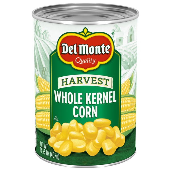 Canned & Jarred Vegetables Del Monte Corn, Whole Kernel, Harvest hero