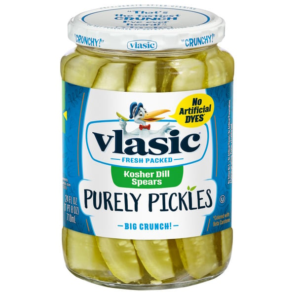 Pickled Goods & Olives Vlasic Keto Friendly Purely Pickles Kosher Dill Pickle Spears hero