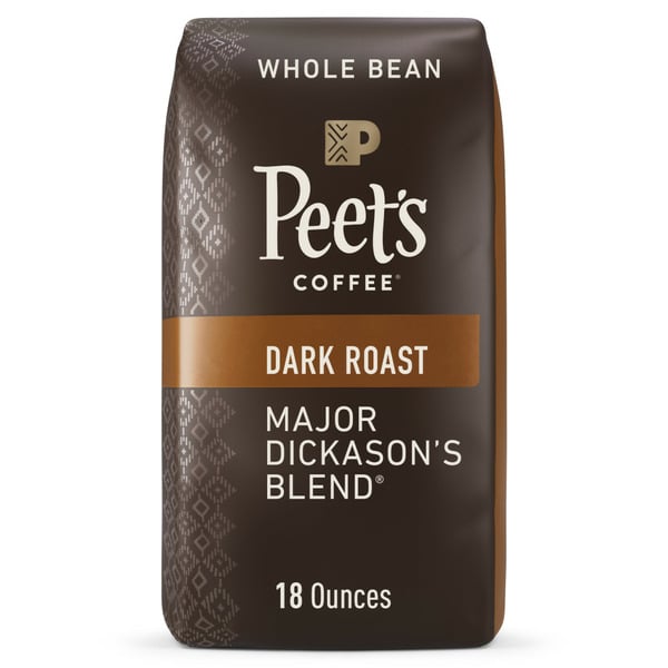 Coffee Peet's Coffee Major Dickason's Blend, Dark Roast Whole Bean Coffee, Bag hero