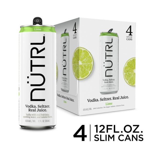 Nutrl Lime Vodka Hard Seltzer hero