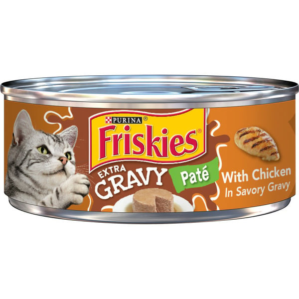 Cat Food & Care Purina Friskies Gravy Pate Wet Cat Food, Extra Gravy Pate With Chicken in Savory Gravy hero