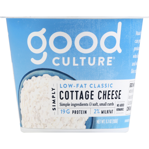 Other Creams & Cheeses good culture Cottage Cheese, Simply, Low-Fat Classic hero