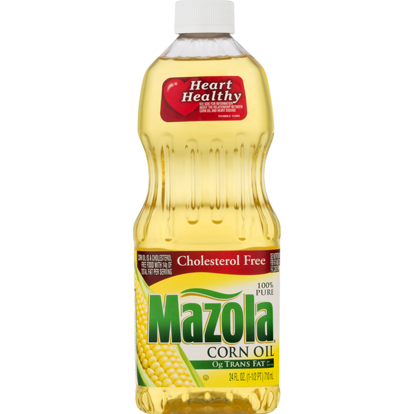 Salad Dressing, Oils & Vinegars Mazola Corn Oil, Cholesterol Free, 100% Pure hero