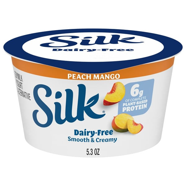 Yogurt, Kefir & Smoothies Silk Dairy-Free Peach Mango Yogurt Alternative hero