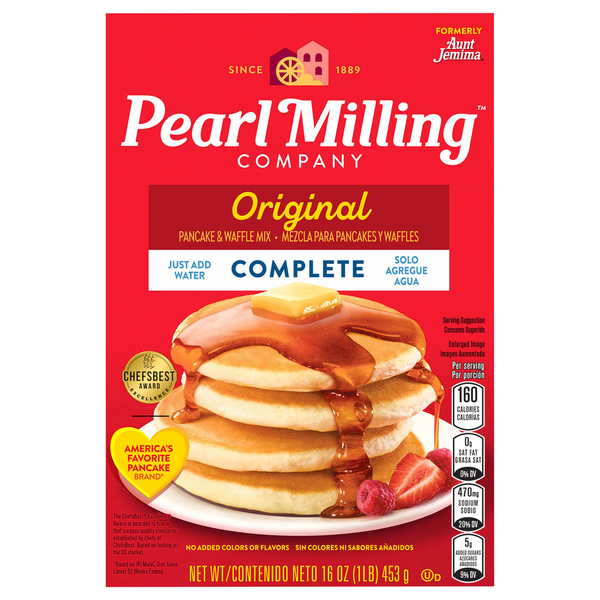 Hot Cereal & Pancake Mixes Pearl Milling Company Pancake & Waffle Mix, Original, Complete hero