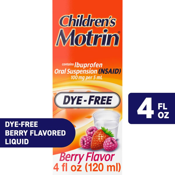 Pain Relief Children's Motrin IBuprofen Kids Medicine hero