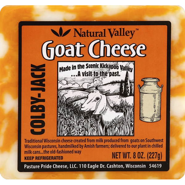 Specialty Cheeses Nature Valley Cheese, Goat, Colby-Jack hero