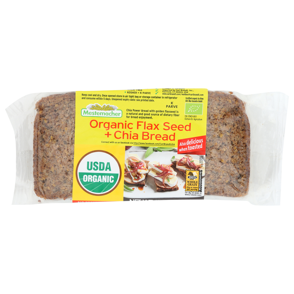 Bread Mestemacher Organic Flaxseed & Chia Bread hero