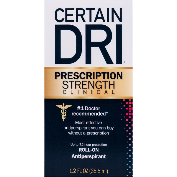 Deodorants Certain Dri Antiperspirant, Roll-On, Prescription Strength Clinical hero