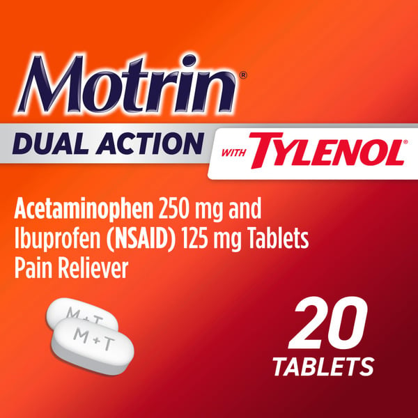 MOTRIN Dual Action With Tylenol, IBuprofen & Acetaminophen hero