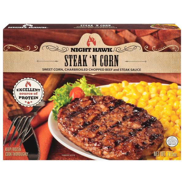 Frozen Meals Night Hawk Steak 'N Corn hero