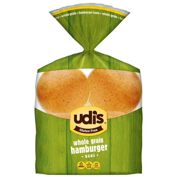 Buns & Rolls Udi's Gluten Free Frozen Whole Grain Hamburger Buns hero