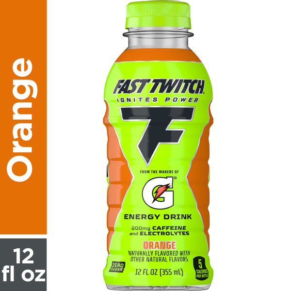 Energy & Sports Drinks Fast Twitch Energy Drink from Gatorade, Zero Sugar Orange hero