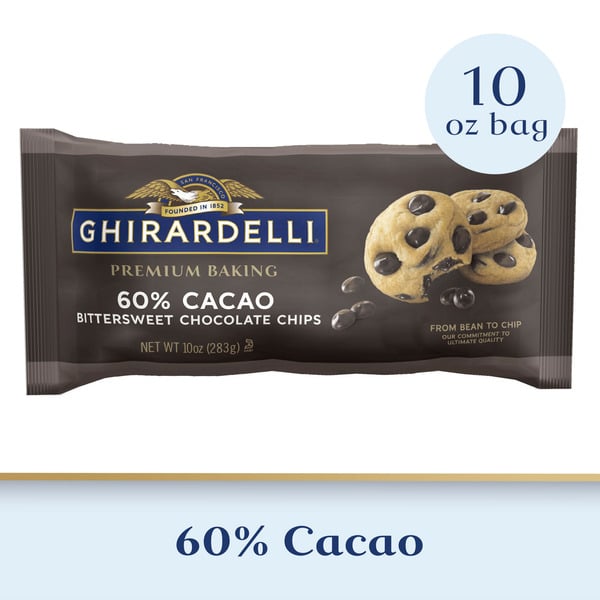 Baking & Supplies Ghirardelli 60% Cacao Bittersweet Chocolate Premium Baking Chips hero