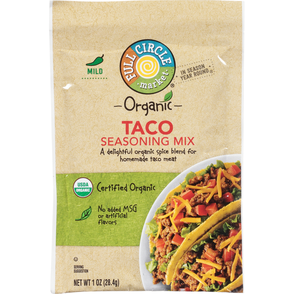 Full Circle Seasoning Mix, Taco, Mild hero