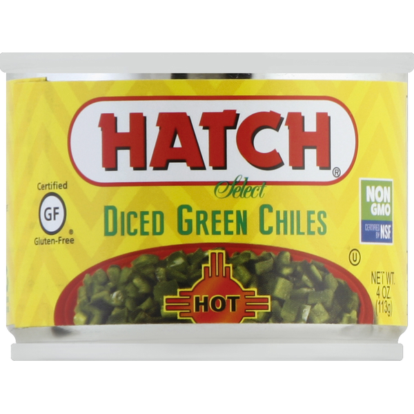 Canned & Jarred Vegetables HATCH Green Chiles, Hot, Dice hero