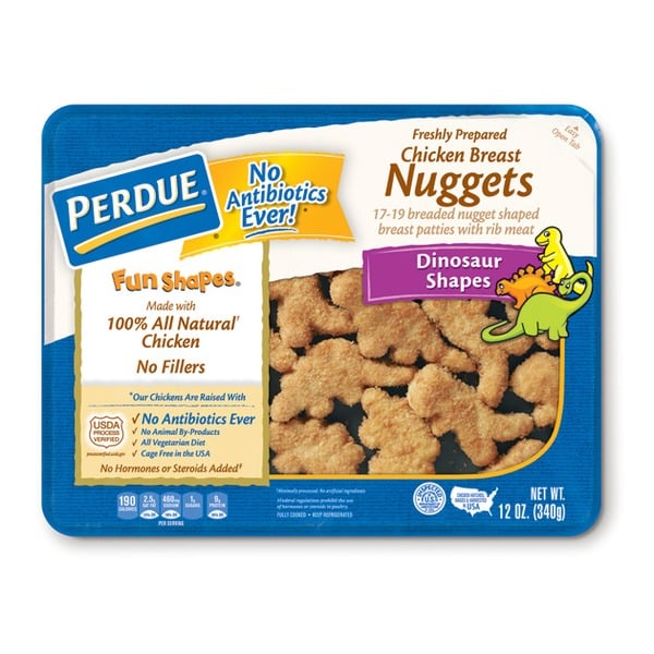 Packaged Meat Perdue Breaded Chicken Breast Nuggets Dinosaur Shapes hero