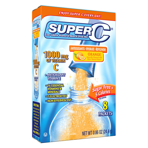 Cold, Flu & Allergy Super C 1000mg Vitamin C Orange Drink Mix hero