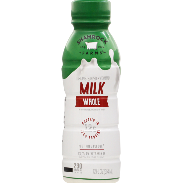 Milk Shamrock Farms Milk, Whole hero