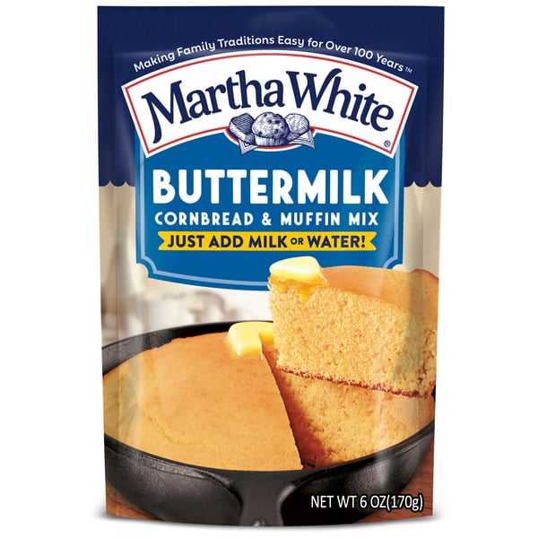 Doughs, Gelatins & Bake Mixes Martha White Buttermilk Cornbread And Muffin Mix hero