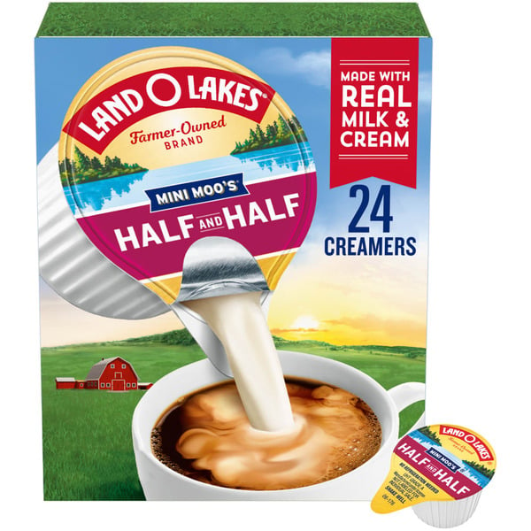 Milk & Creamer (Shelf-Stable) Land O Lakes Mini Moo's Half And Half Creamer Singles hero