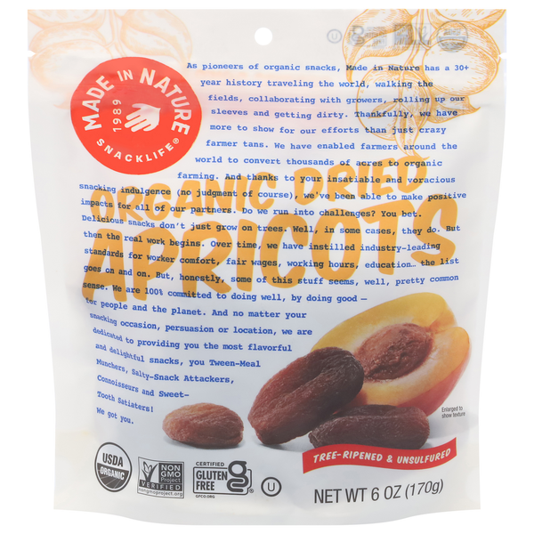 Dried Fruit & Fruit Snacks Made In Nature Apricots, Organic, Dried hero