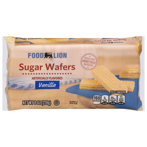 Packaged Cookies Food Lion Sugar Wafers, Vanilla hero