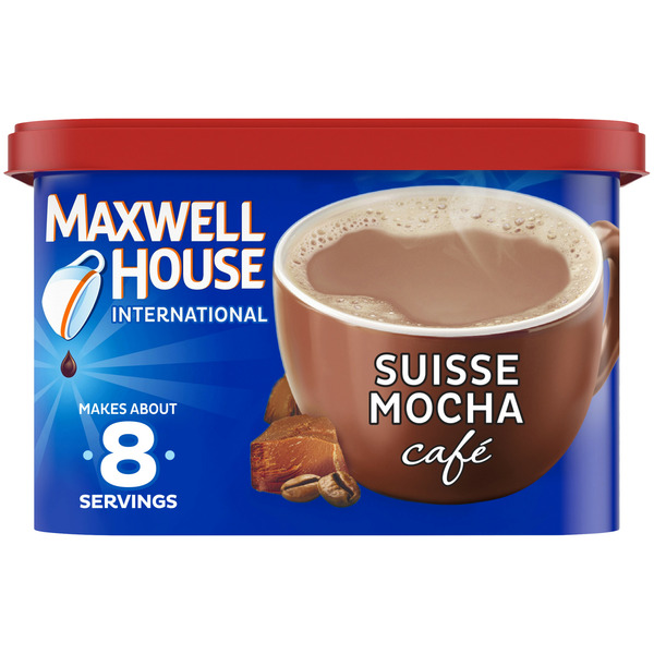 Coffee Maxwell House Suisse Mocha Cafe-Style Instant Coffee Beverage Mix hero