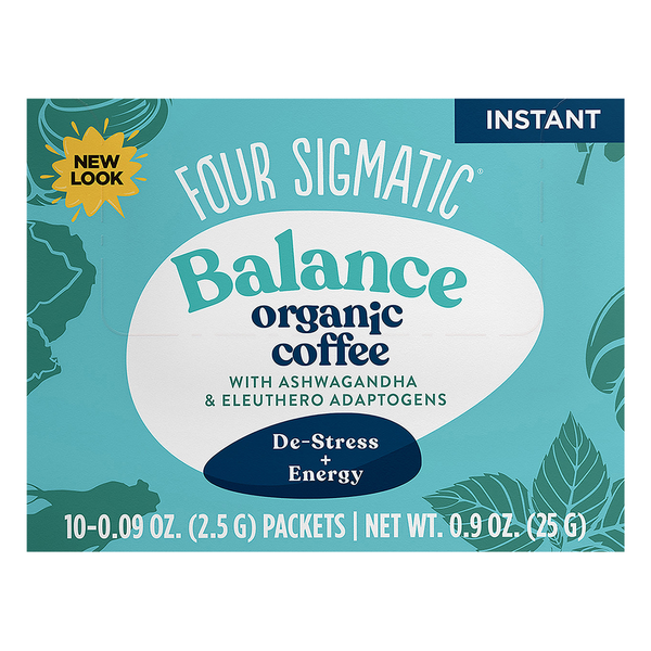 Four Sigmatic Coffee, Organic, Medium Roast, Balance, Instant hero