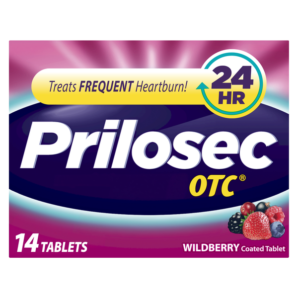 Digestion Prilosec OTC Heartburn Relief, Omeprazole, Acid Reducer Tablets, 20mg hero