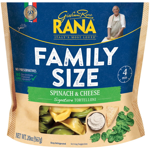 Frozen Meals Giovanni Rana Spinach & Cheese Tortelloni hero