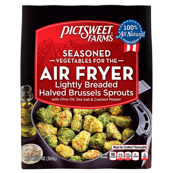 Frozen Produce Pictsweet Farms Brussels Sprouts, Halved, Lightly Breaded, Seasoned hero