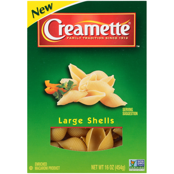 Dry Pasta Creamette Large Shells hero