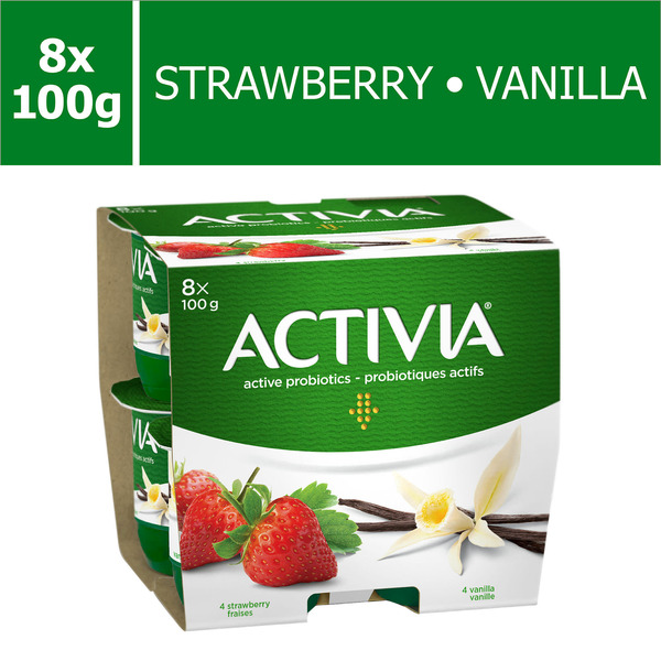 Yogurt Activia Strawberry Vanilla Probiotic Yogurt hero