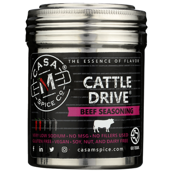 Spices & Seasonings Casa M Spice Co Cattle Drive Beef Seasoning-Stainless Shaker hero