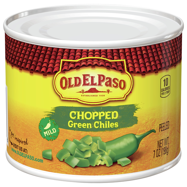 Canned & Jarred Vegetables Old El Paso Green Chiles, Mild, Chopped hero