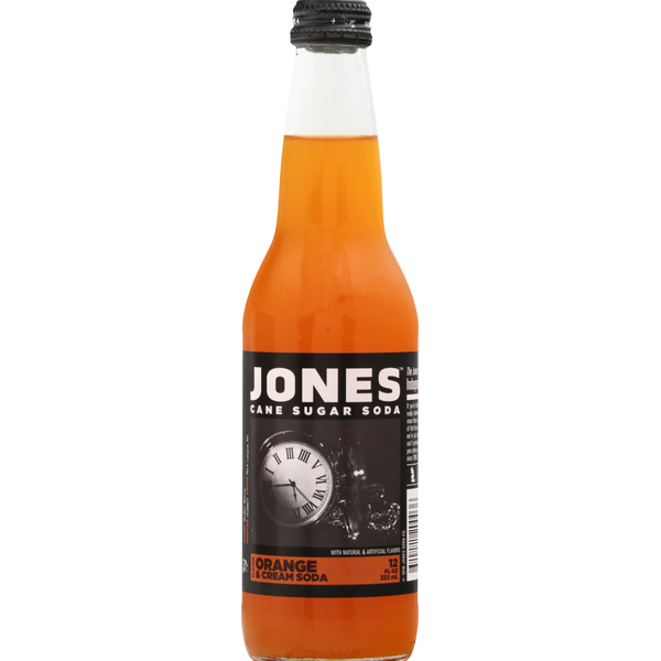 Soft Drinks Jones Soda, Cane Sugar, Orange & Cream Flavor hero