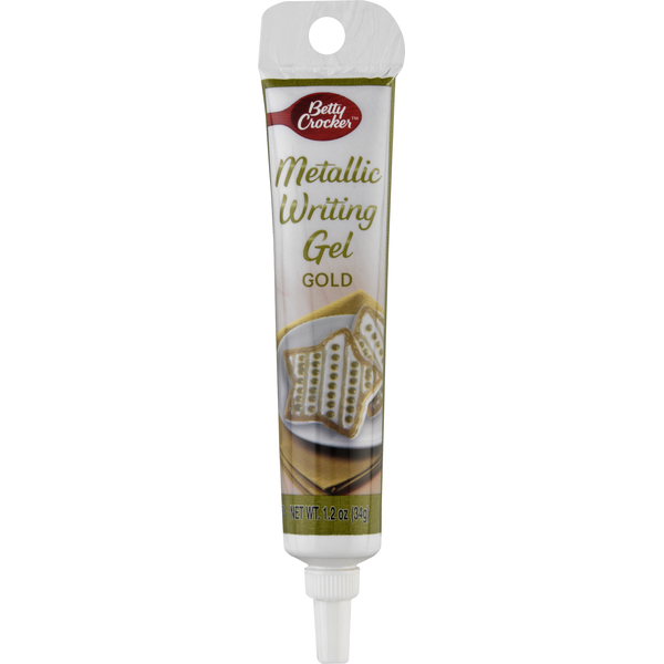 Baking Supplies & Decor Betty Crocker Writing Gel, Metallic, Gold hero