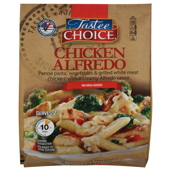 Frozen Meals Tastee Choice Chicken Alfredo hero